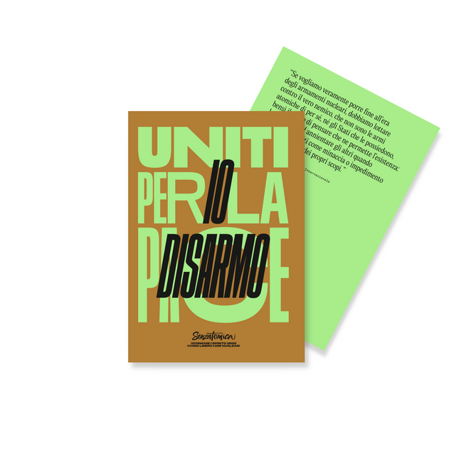 Quaderno Senzatomica "Io Disarmo"