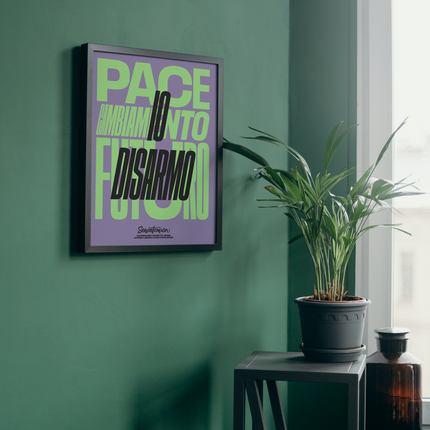 Poster Senzatomica "Io DIsarmo"
