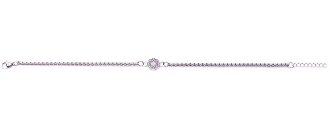 Bracciale con logo Soka Gakkai in acciaio Uomo 19 cm.