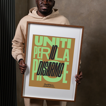 Poster Senzatomica "Io DIsarmo"