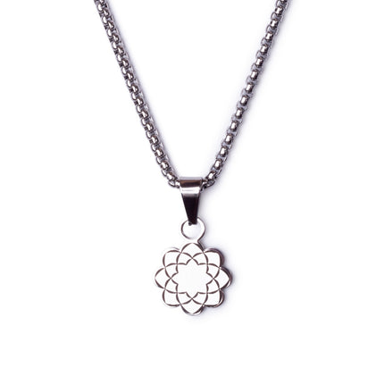 Collana con logo Soka Gakkai in acciaio Uomo 45 cm.