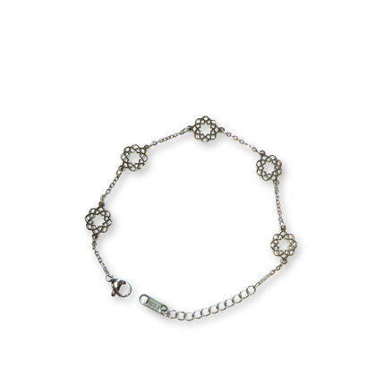 Bracciale Five con logo Soka Gakkai in acciaio Donna 16 cm.